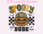 Spooky Dude Pumpkin Boy with Hat Halloween DTF TRANSFER