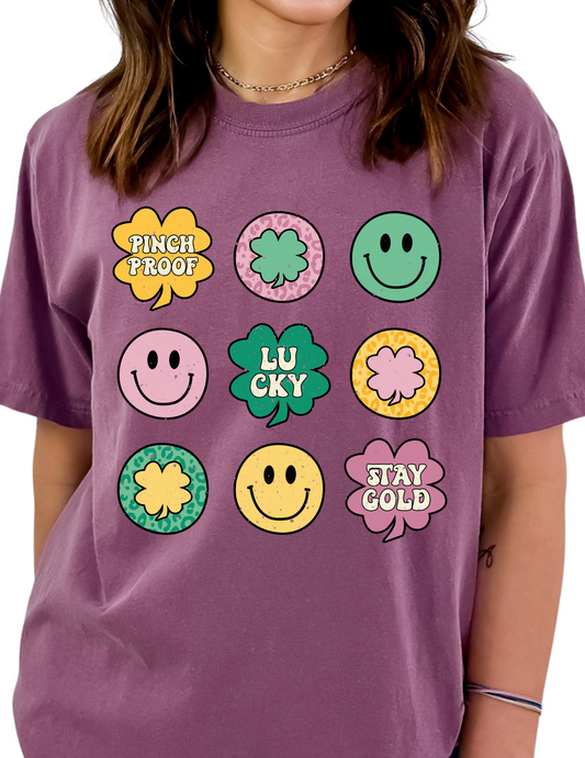 Smiley Collage St. Patrick's Day DTF TRANSFER