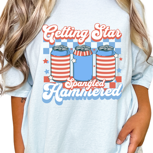 Star-Spangled Hammered 4th of July DTF TRANSFER or UV DTF STICKER