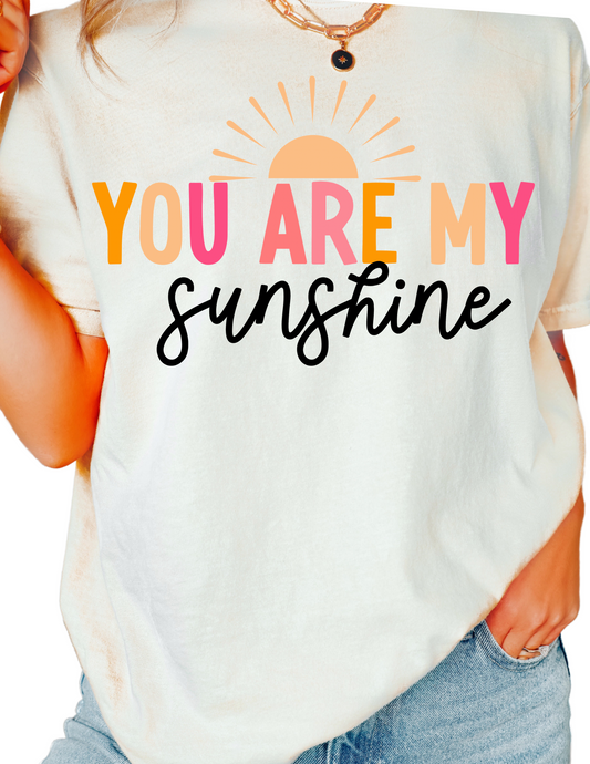You Are My Sunshine DTF TRANSFER or UV DTF STICKER