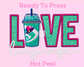 Love Taco Bell Baja Blast DTF TRANSFER or UV DTF STICKER DECAL