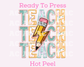 Faux Embroidery Pencil Bolt Teacher DTF TRANSFER