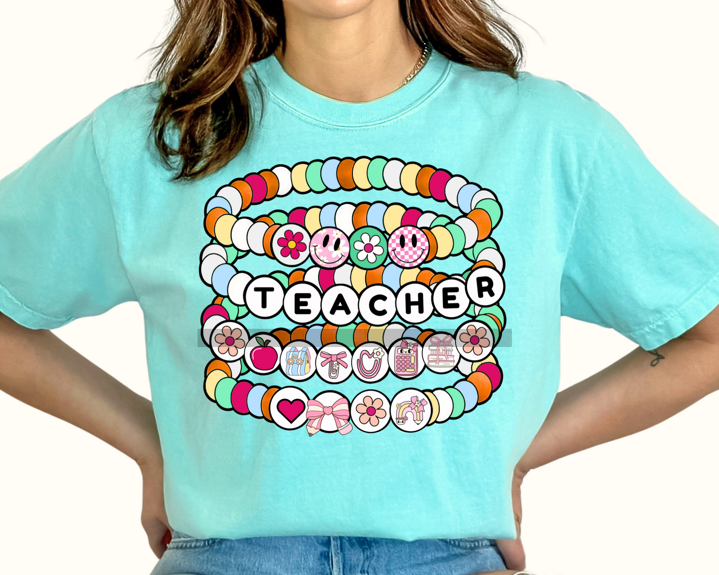 Teacher Bracelet DTF TRANSFER or UV DTF STICKER DECAL