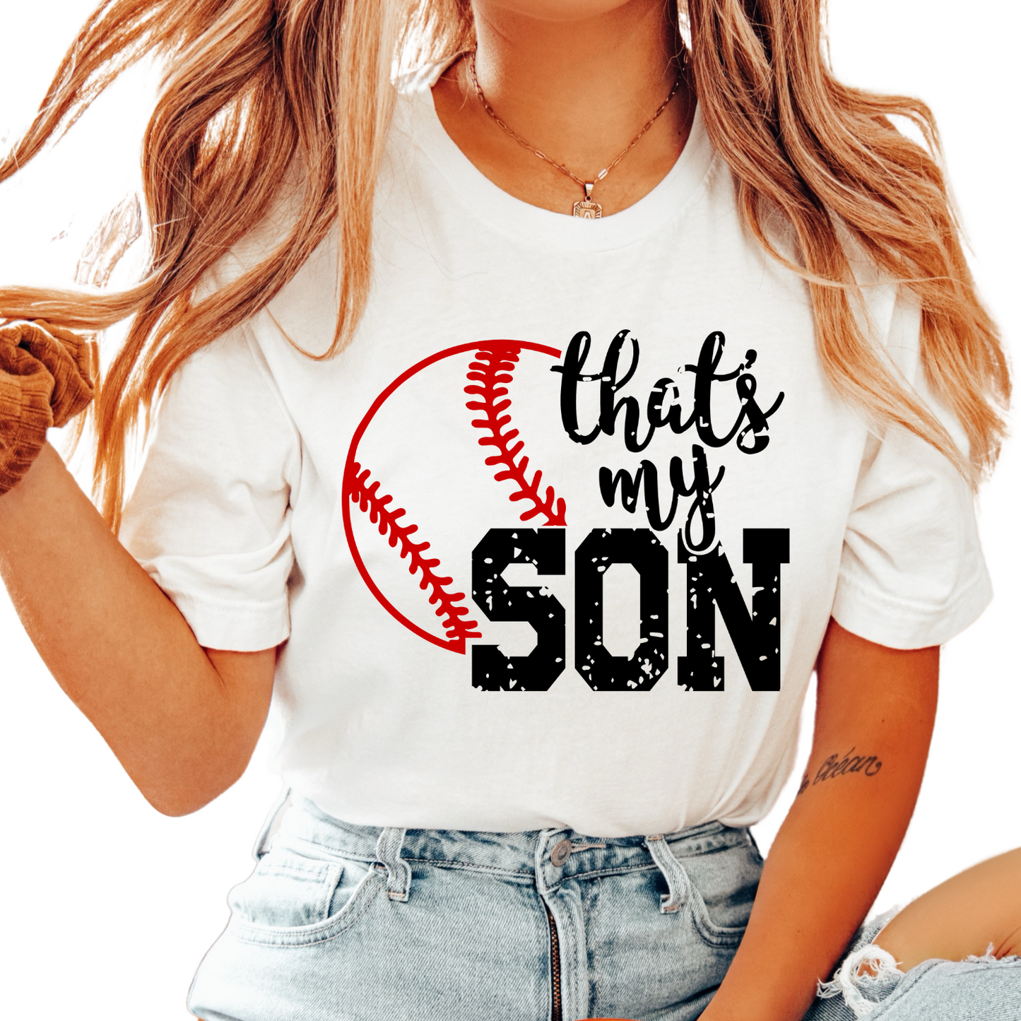 That's My Son Baseball DTF TRANSFER or UV DTF STICKER