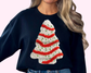Cake Faux texture Christmas Tree Christmas DTF TRANSFER or UV DTF STICKER