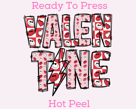 Valentine DTF TRANSFER or UV DTF STICKER