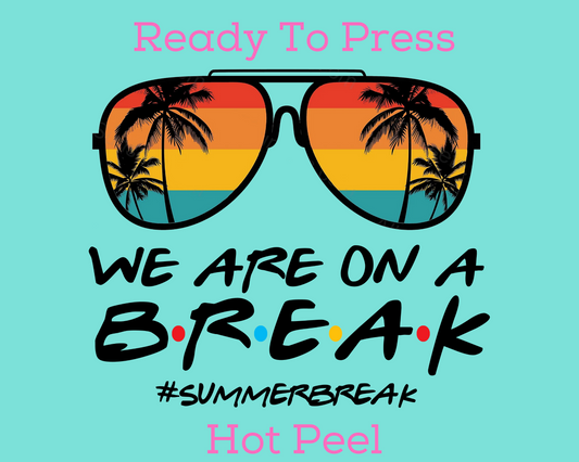 We Are On A Break Summer DTF TRANSFER