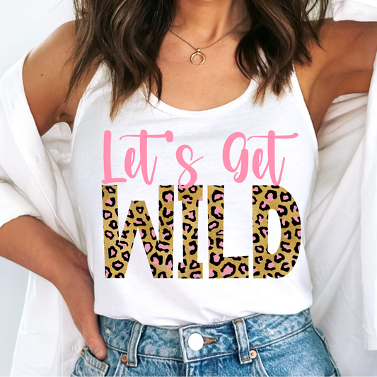 Let's Get Wild (Leopard) Bridesmaid DTF TRANSFER or UV DTF STICKER DECAL