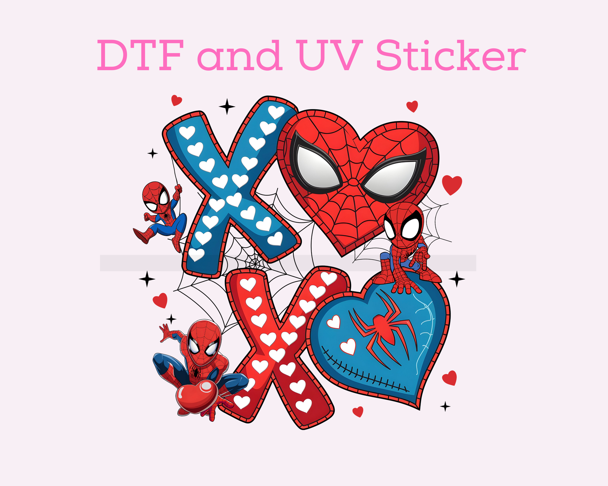 Spider Boy Valentine's Day DTF TRANSFER or UV DTF STICKER