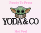 Yoda & Co Disney DTF TRANSFER