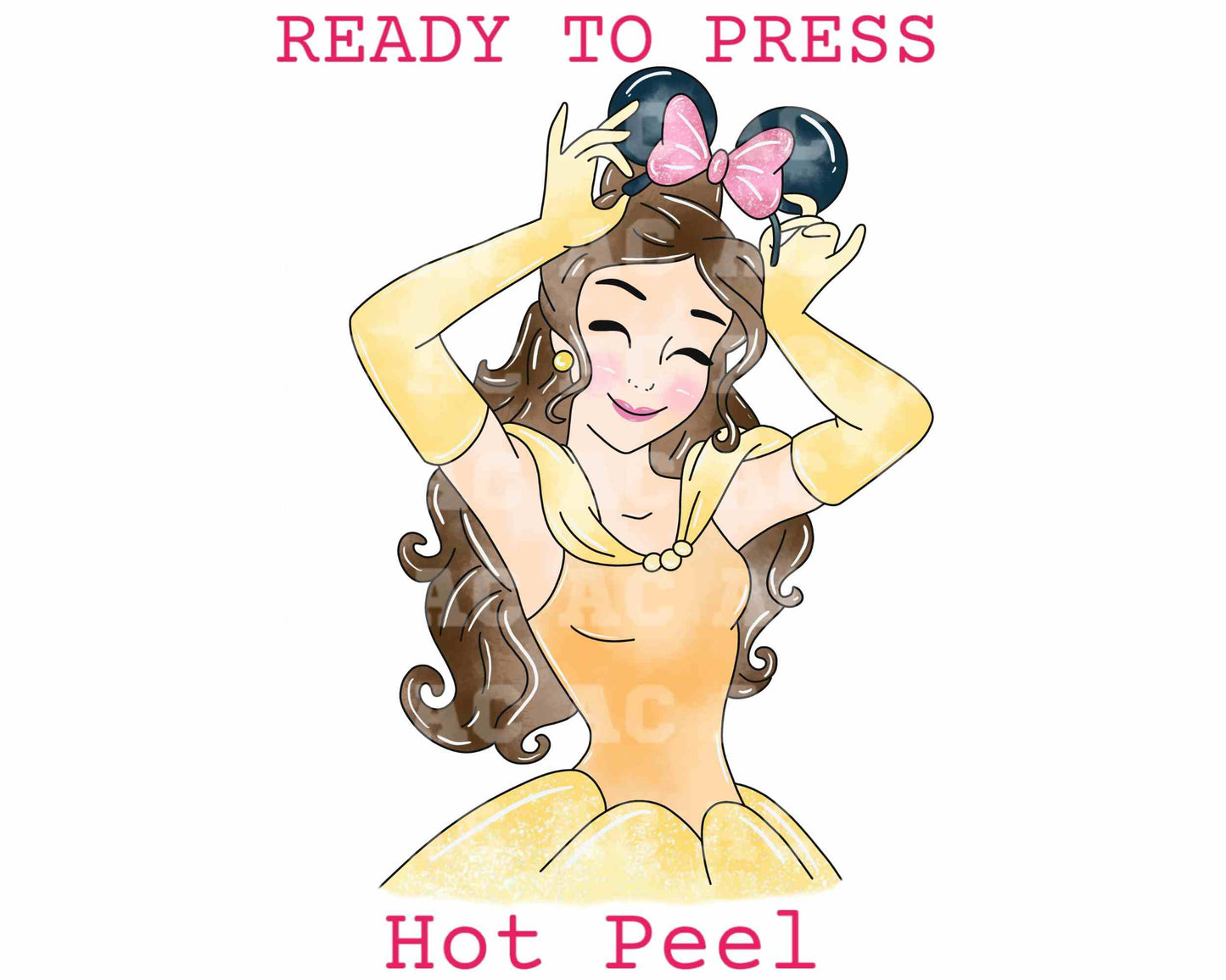 Princess Belle Disney Princess DTF TRANSFER