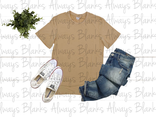 ADULT MOCK UP Khaki 95% Short Sleeve Shirt