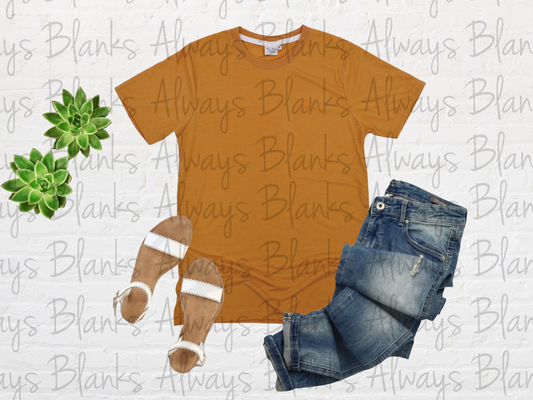 ADULT MOCK UP Burnt Orange 100% Short Sleeve Shirt