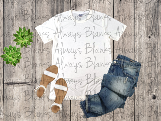 ADULT MOCK UP Cream 100% Short Sleeve Shirt