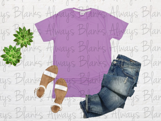 ADULT MOCK UP Lavender 100% Short Sleeve Shirt