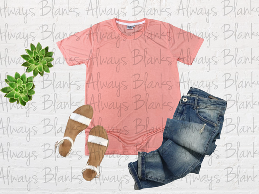 ADULT MOCK UP Peach 100% Short Sleeve Shirt