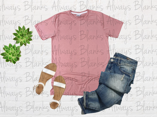 ADULT MOCK UP Rose 100% Short Sleeve Shirt