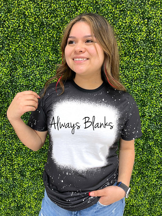 MODEL MOCK UP ADULT Black BLEACHED STYLE Short Sleeve