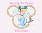 Cinderella Gold Disney Princess DTF TRANSFER