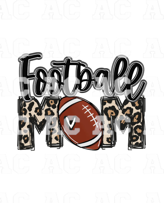 Football Mom DTF TRANSFER or UV DTF STICKER DECAL