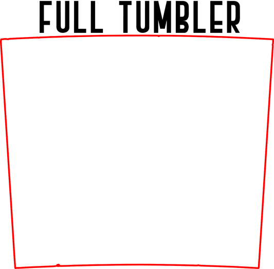 20oz Skinny Tumbler Full Bleed Template