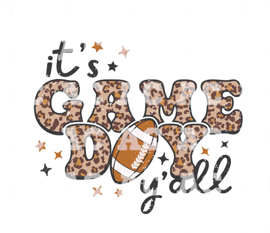 Game Day Yall DTF TRANSFER or UV DTF STICKER DECAL