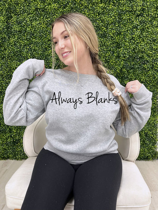 MODEL MOCK UP ADULT 100% Heather Grey Lightweight Fleece Sweatshirt