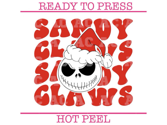 Sandy Claws (Nightmare Before Christmas) DTF TRANSFER