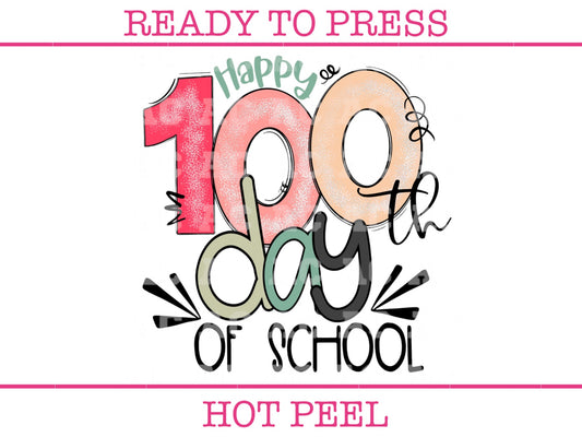 100th Day of School DTF TRANSFER