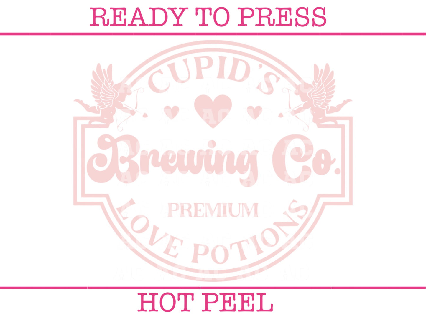 Cupid's Brewing Co. Premium Love Potions (Pink) DTF TRANSFER