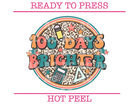 100 Days Brighter (Leopard) DTF TRANSFER