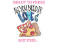 All You Need Is Love and Pizza Valentines Day DTF TRANSFER