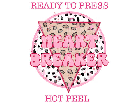 Heart Breaker (Leopard) Valentines Day DTF TRANSFER