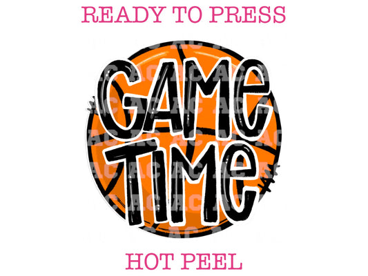 Game Time Basketball DTF TRANSFER