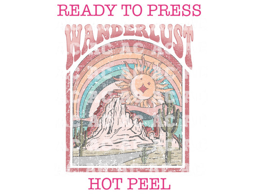 Wanderlust DTF TRANSFER or UV DTF STICKER