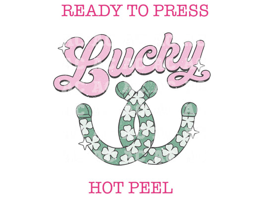 Lucky Horseshoe St. Patrick's Day DTF TRANSFER