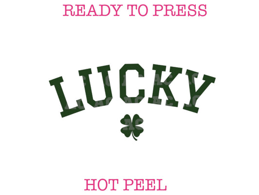 Lucky (Green) St. Patrick's Day DTF TRANSFER or UV DTF STICKER