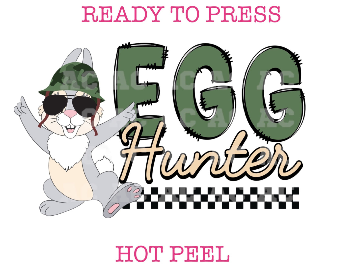 Bunny Egg Hunter DTF TRANSFER