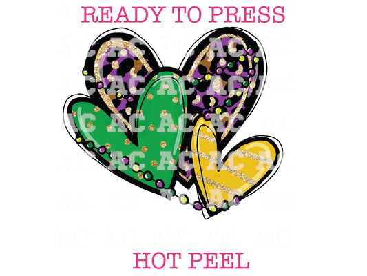 Mardi Gras DTF Transfers