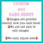 Build Your Custom DTF Gang Sheet 22x120 (Must Use A Laptop NOT Your Phone)