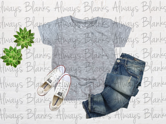 KIDS MOCK UP Grey 100% Short Sleeve Shirt