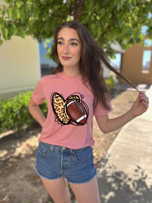 Love Football DTF TRANSFER or UV DTF STICKER DECAL
