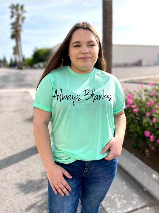 MODEL MOCK UP ADULT Mint Short Sleeve