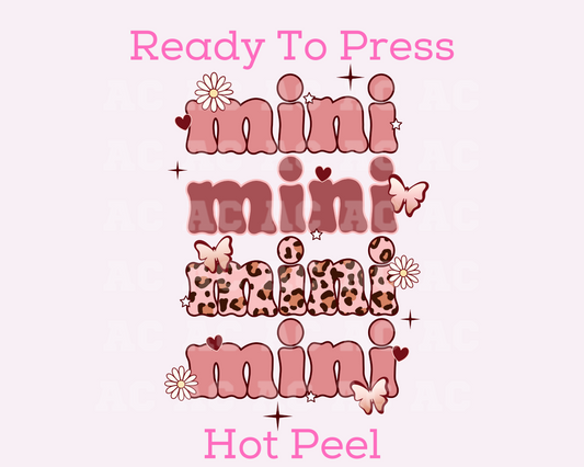 Boho Mini DTF TRANSFER or UV DTF STICKER DECAL