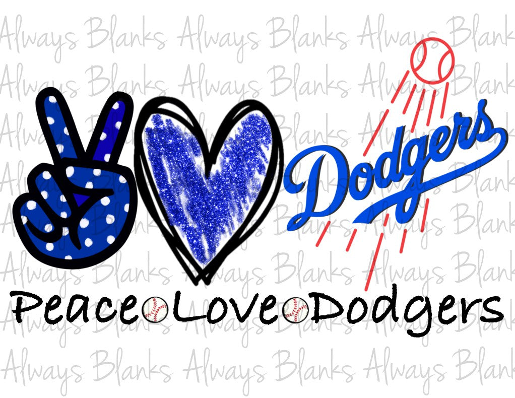 Peace Love Dodgers