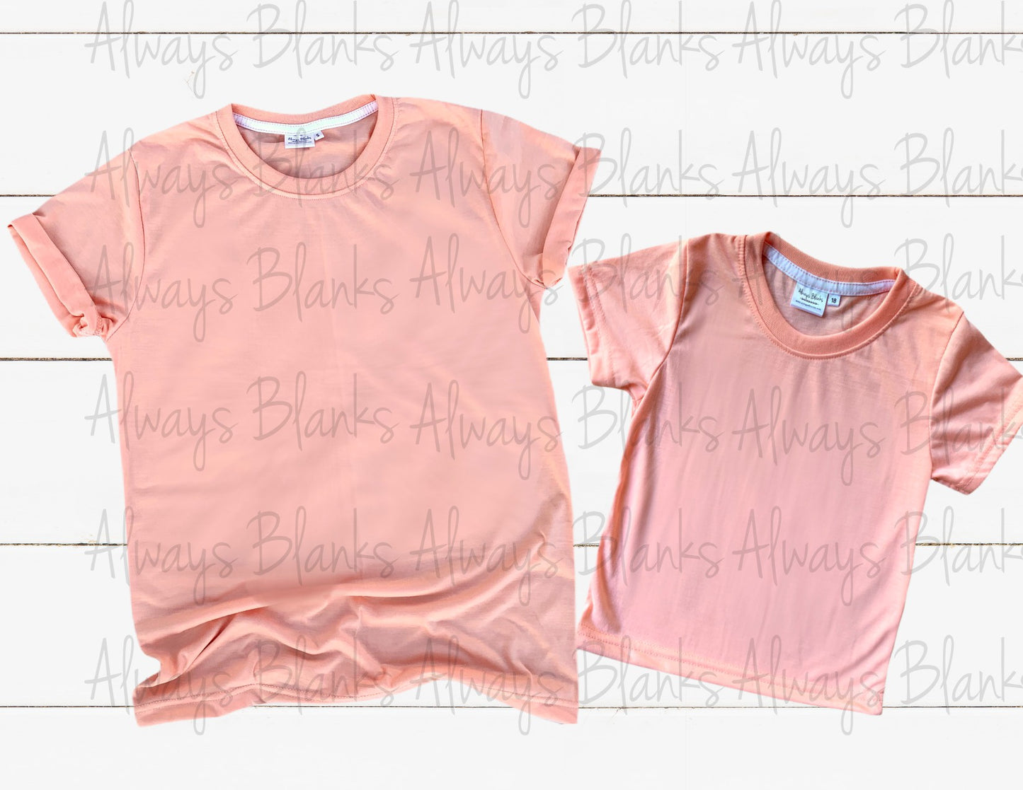 Mockup Mom & Kids Peach Shirts