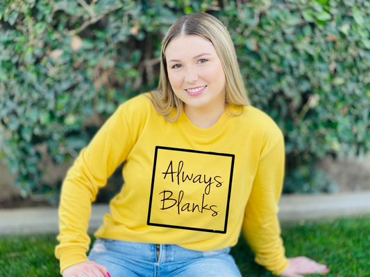 MOCK UP ADULT MUSTARD SWEATSHIRT