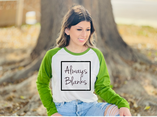 MOCK UP ADULT GREEN/GREY LONG SLEEVE RAGLAN