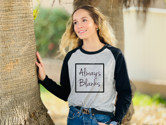 MOCK UP ADULT BLACK/GREY RAGLAN