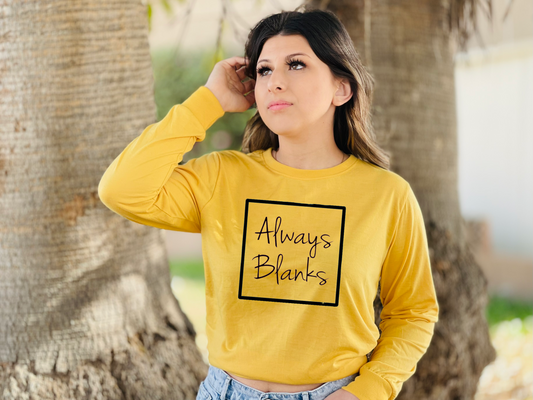 MOCK UP ADULT MUSTARD LONG SLEEVE